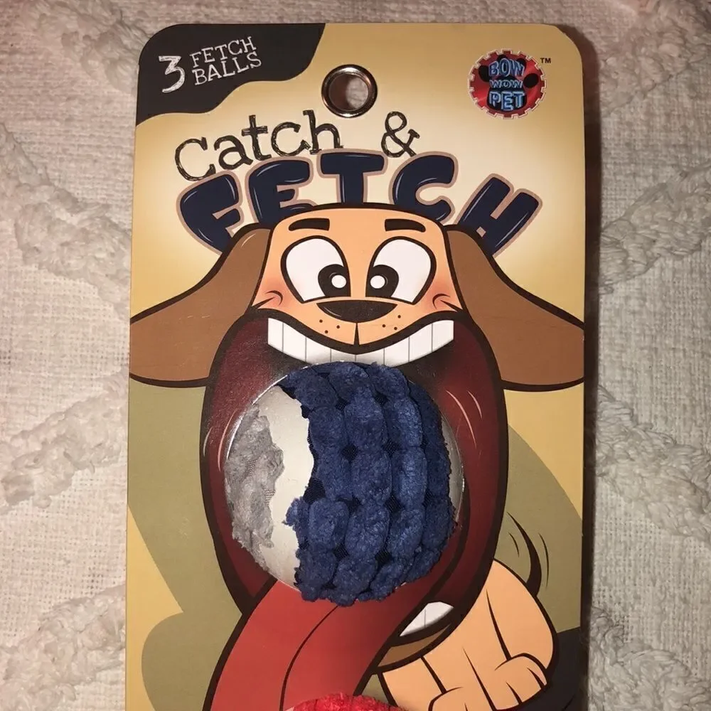 Catch & Fetch Dog Balls Set of 3